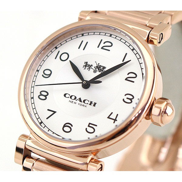 Coach Madison White Dial White Leather Strap Watch for Women - 14502408 Buy Now By Coach