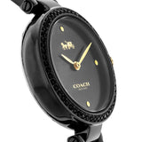 Coach Park Swarovski Crystals Black Dial Black Steel Strap Watch for Women - 14503564 Buy Now By Coach