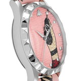 Gucci G Timeless Pink Dial Pink Leather Strap Watch For Women - YA1264083 Buy Now By Gucci
