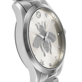 Gucci G Timeless Silver Dial Silver Steel Strap Watch For Women - YA1264126 Buy Now By Gucci