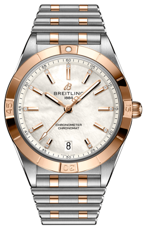 Breitling Chronomat 36 Mother of Pearl Dial Two Tone Steel Strap Watch for Women - U10380101A2U1 Buy Now By Breitling