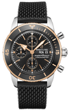 Breitling Superocean Heritage Chronograph 44 Black Dial Black Mesh Bracelet Watch for Men - U13313121B1S1 Buy Now By Breitling