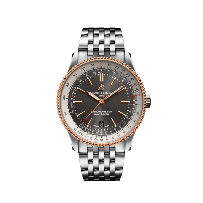 Breitling Navitimer Automatic 41mm Grey Dial Silver Steel Strap Mens Watch - U17326211M1A1 Buy Now By Breitling