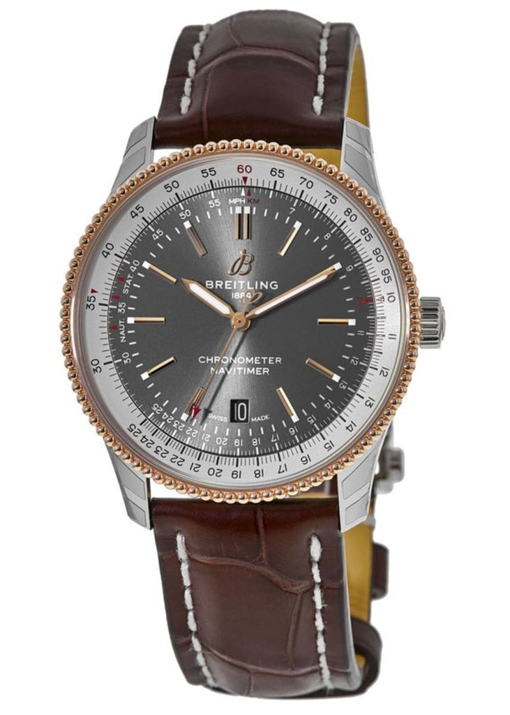 Breitling Navitimer 1 Automatic 41mm Black Dial Brown Leather Strap Mens Watch - U17326211M1P1 Buy Now By Breitling