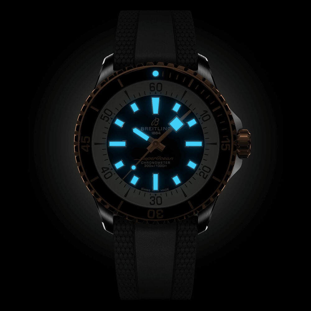 Breitling Superocean Automatic 42 Black Dial Black Rubber Strap Watch for Men - U17375211B1S1 Buy Now By Breitling