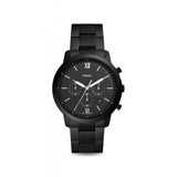 Fossil Neutra Chronograph Black Dial Black Steel Strap Watch for Men - FS5474 Buy Now By Fossil