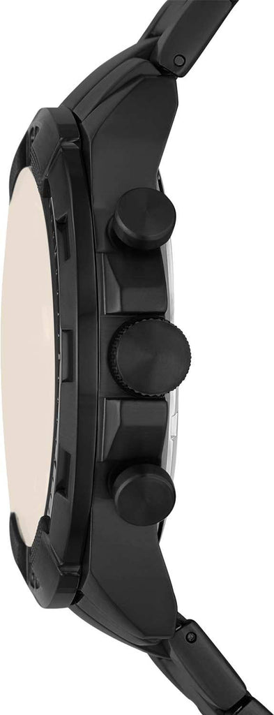 Fossil Bronson Chronograph Black Dial Black Steel Strap Watch for Men - FS5851 Buy Now By Fossil