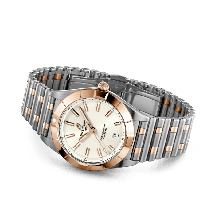 Breitling Chronomat 32 White Dial Two Tone Steel Strap Watch for Women - U77310101A1U1 Buy Now By Breitling