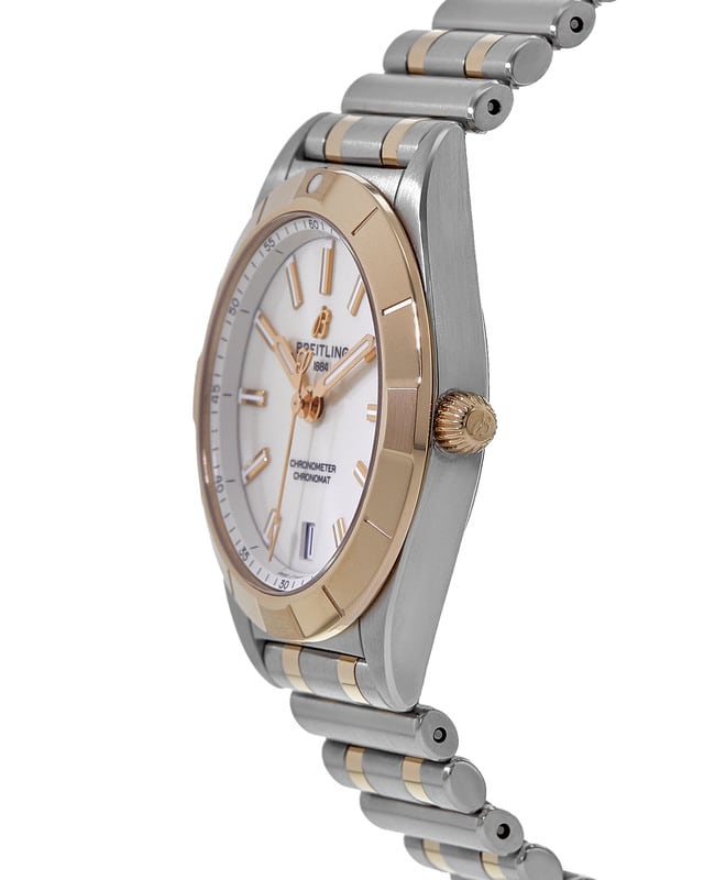 Breitling Chronomat 32 White Dial Two Tone Steel Strap Watch for Women - U77310101A1U1 Buy Now By Breitling