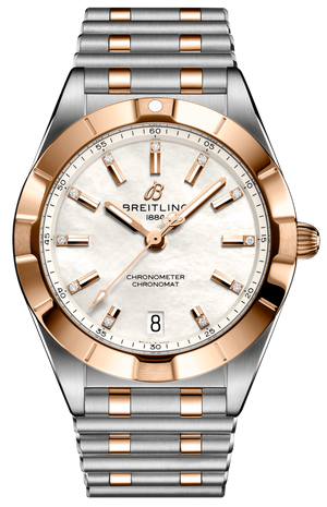 Breitling Chronomat B02 18K Red Gold White Dial Two Tone Steel Strap Watch for Men - U77310101A2U1 Buy Now By Breitling