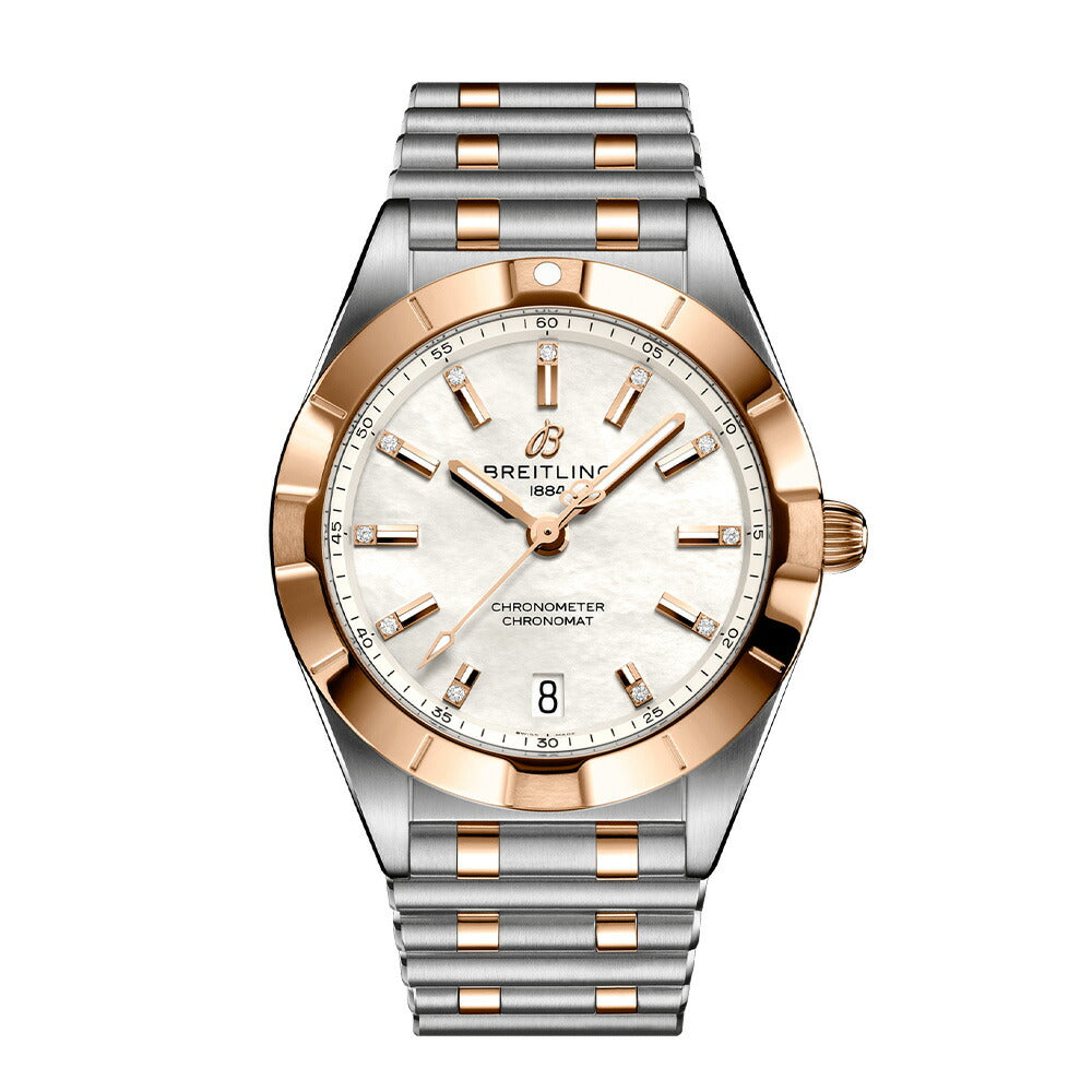 Breitling Chronomat B02 18K Red Gold White Dial Two Tone Steel Strap Watch for Men - U77310101A2U1 Buy Now By Breitling