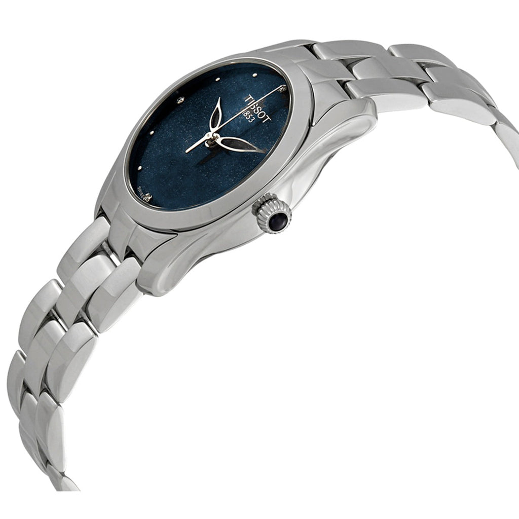 Tissot T Wave II Blue Dial Silver Steel Strap Watch For Women - T112.210.11.046.00 Buy Now By Tissot