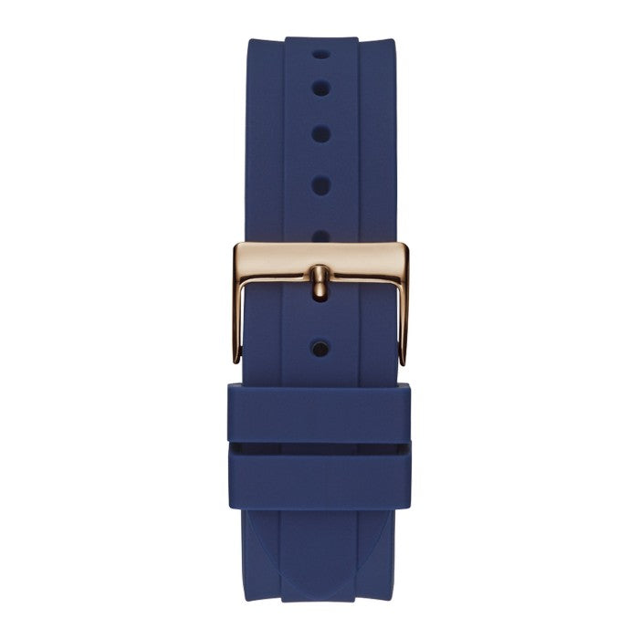 Guess Eclipse White Dial Blue Rubber Strap Watch for Women - GW0315L2 Buy Now By Guess