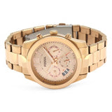 Fossil Boyfriend Multifunction Rose Gold Dial Rose Gold Steel Strap Watch for Women - ES3885 Buy Now By Fossil