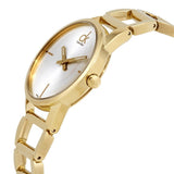 Calvin Klein Stately Silver Dial Gold Steel Strap Watch for Women - K3G23526 Buy Now By Calvin Klein