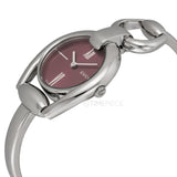 Gucci Horsebit Quartz Red Dial Silver Steel Strap Watch For Women - YA139502 Buy Now By Gucci