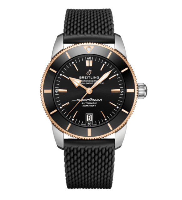 Breitling Superocean Heritage II B20 42mm Black Dial Black Mesh Bracelet Mens Watch - UB2010121B1S1 Buy Now By Breitling