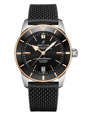 Breitling Superocean Heritage II B20 42mm Black Dial Black Mesh Bracelet Mens Watch - UB2010121B1S1 Buy Now By Breitling