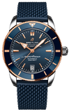 Breitling Superocean Heritage B20 Automatic 42 Blue Dial Blue Mesh Bracelet Watch for Men - UB2010161C1S1 Buy Now By Breitling