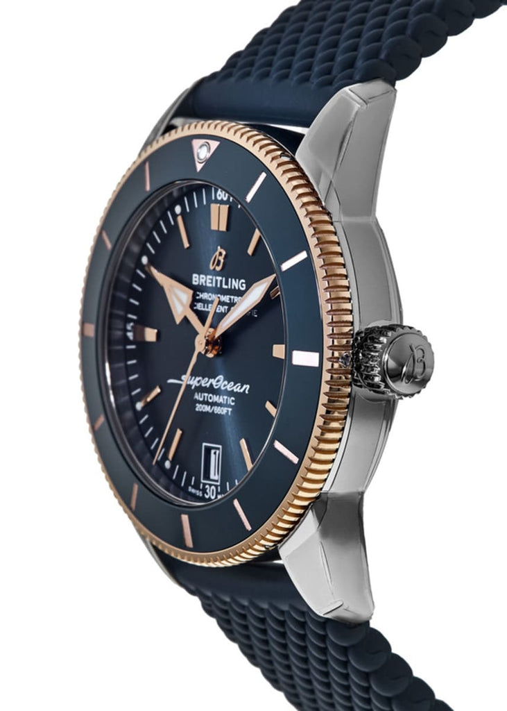 Breitling Superocean Heritage B20 Automatic 42 Blue Dial Blue Mesh Bracelet Watch for Men - UB2010161C1S1 Buy Now By Breitling