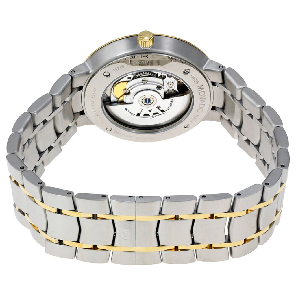 Movado 1881 Automatic Black Dial Two Tone Steel Strap Watch For Men - 0606916 Buy Now By Movado