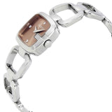 Gucci G Gucci Brown Dial Silver Steel Strap Watch For Women - YA125503 Buy Now By Gucci