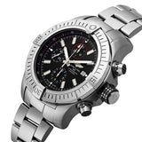 Breitling Super Avenger Chronograph 48 Black Dial Silver Steel Strap Watch for Men - A13375101B1A1 Buy Now By Breitling