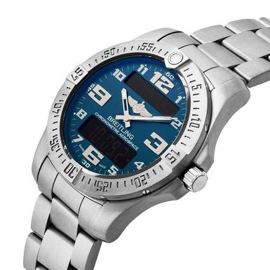 Breitling Aerospace Evo Blue Dial Silver Steel Strap Watch for Men - E79363101C1E1 Buy Now By Breitling