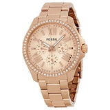 Fossil Cecile Rose Gold Dial Rose Gold Steel Strap Watch for Women - AM4483 Buy Now By Fossil