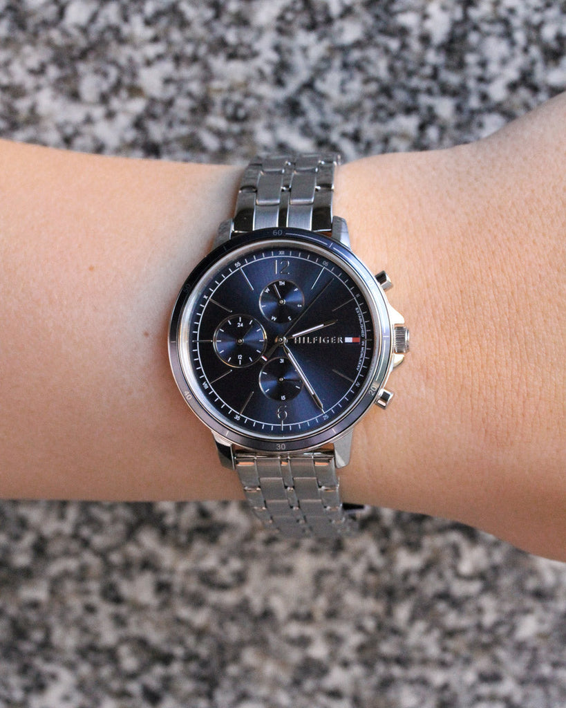 Tommy Hilfiger Casual Quartz Blue Dial Silver Steel Strap Watch For Women - 1782188 Buy Now By Tommy Hilfiger