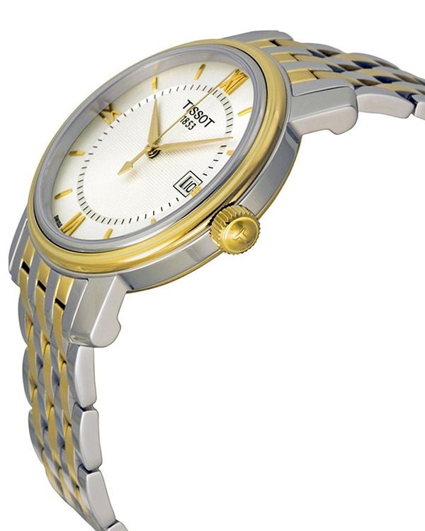 Tissot T Classic Bridgeport Automatic Mother of Pearl Dial Two Tone Steel Strap Watch for Women - T097.410.22.116.00 Buy Now By Tissot
