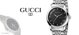 Gucci G Timeless Diamonds Black Dial Silver Steel Strap Watch For Women - YA126408 Buy Now By Gucci