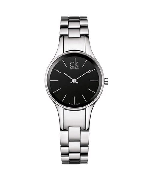 Calvin Klein Simplicity Black Dial Silver Steel Strap Watch for Women - K4323130 Buy Now By Calvin Klein