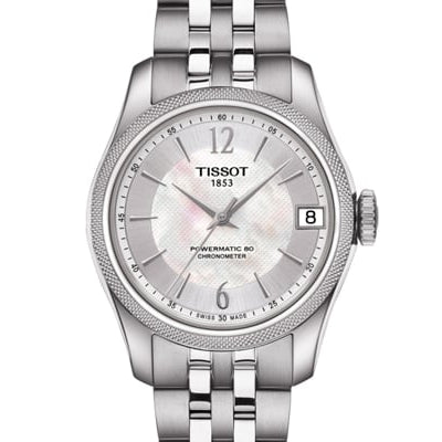 Tissot Ballade Powermatic 80 Automatic Mother of Pearl Dial Silver Steel Strap Watch For Women - T108.208.11.117.00 Buy Now By Tissot