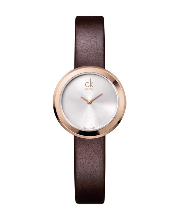 Calvin Klein Firm White Dial Brown Leather Strap Watch for Women - K3N236G6 Buy Now By Calvin Klein