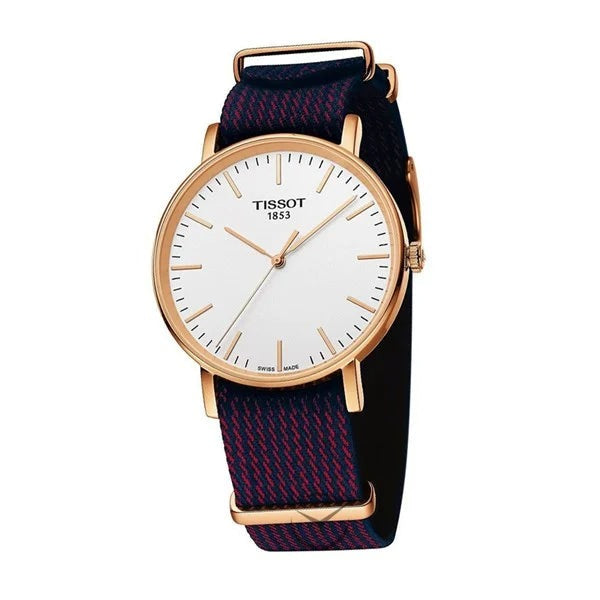Tissot T Classic Everytime Medium White Dial Two Tone NATO Strap Watch for Men - T109.410.38.031.00 Buy Now By Tissot