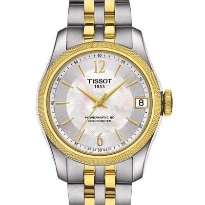 Tissot Ballade Powermatic 80 Mother of Pearl Silver Dial Two Tone Steel Strap Watch For Women - T108.208.22.117.00 Buy Now By Tissot