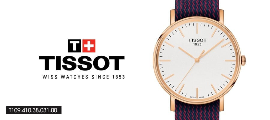 Tissot T Classic Everytime Medium White Dial Two Tone NATO Strap Watch for Men - T109.410.38.031.00 Buy Now By Tissot