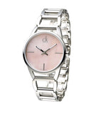 Calvin Klein Stately Pink Mother of Pearl Dial Silver Steel Strap Watch for Women - K3G2312E Buy Now By Calvin Klein