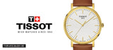 Tissot T Classic Everytime White Dial Brown Leather Strap Watch For Men - T109.410.36.031.00 Buy Now By Tissot