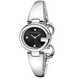 Gucci Guccisima Quartz Black Dial Silver Steel Strap Watch For Women - YA134501 Buy Now By Gucci