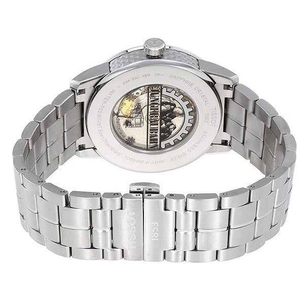 Tissot Luxury Powermatic 80 Anthracite Grey Dial Silver Steel Strap Watch For Men - T086.407.11.061.10 Buy Now By Tissot