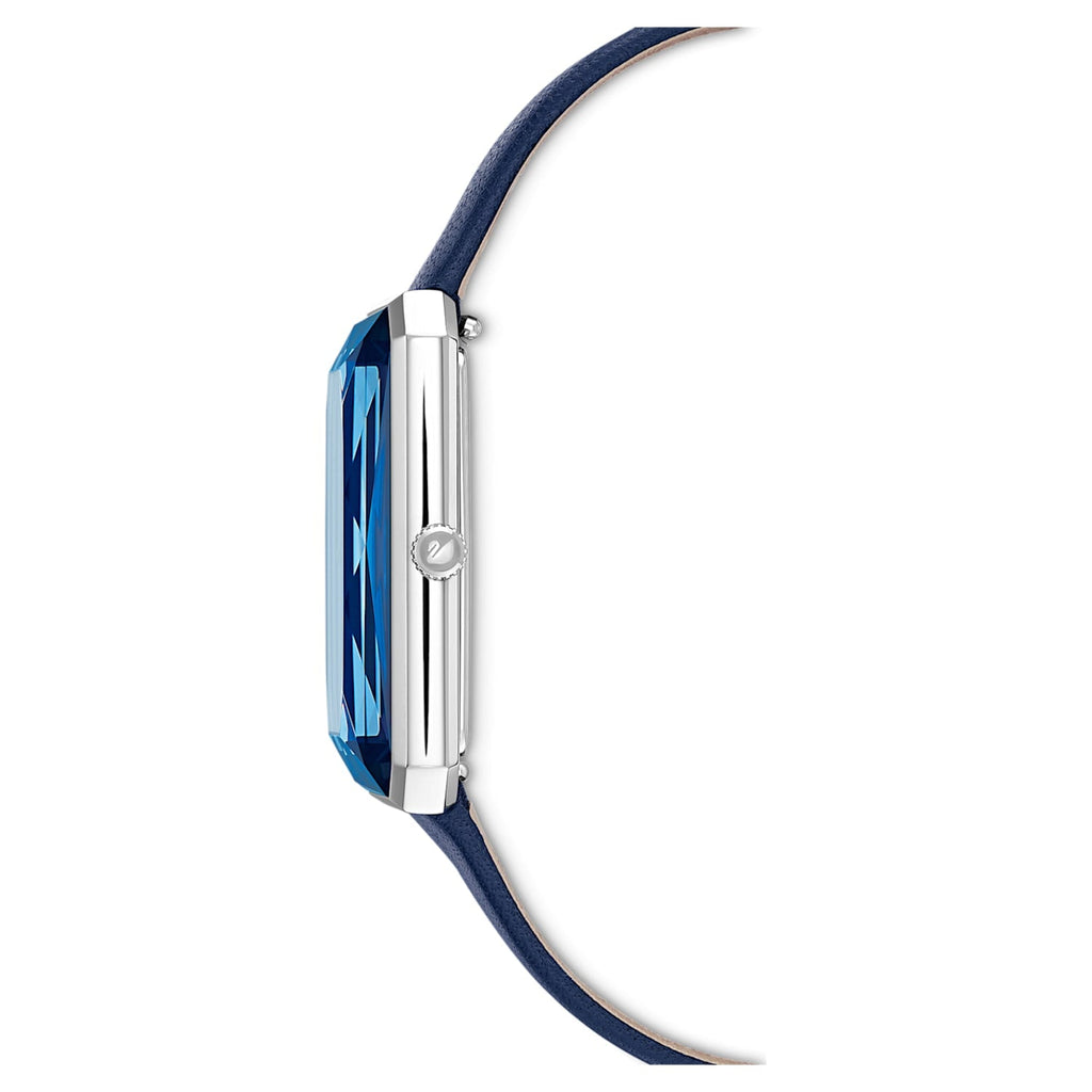 Swarovski Uptown Crystal Blue Dial Blue Leather Strap Watch for Women - 5547713 Buy Now By Swarovski