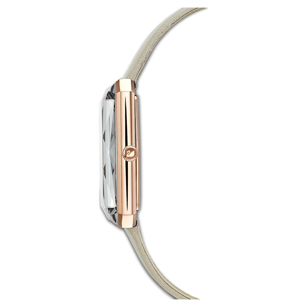 Swarovski Uptown Crystal Grey Dial Grey Leather Strap Watch for Women - 5547716 Buy Now By Swarovski