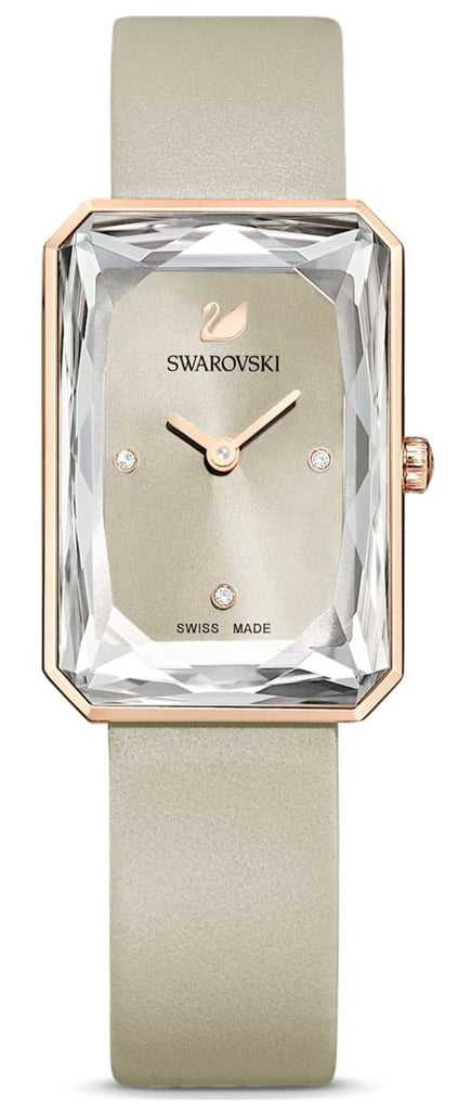 Swarovski Uptown Crystal Grey Dial Grey Leather Strap Watch for Women - 5547716 Buy Now By Swarovski