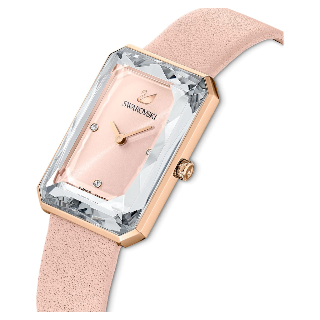 Swarovski Uptown Pink Dial Pink Leather Strap Watch for Women - 5547719 Buy Now By Swarovski