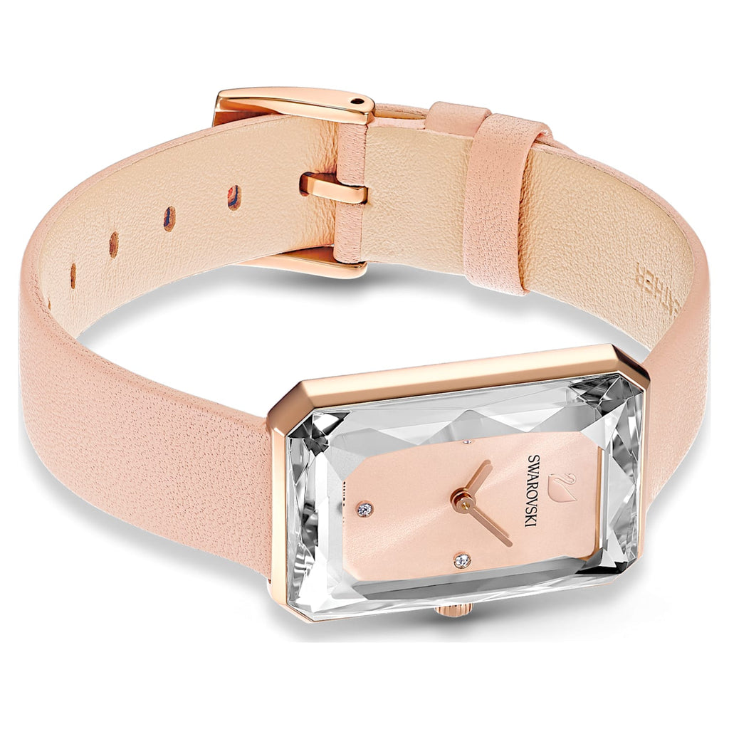 Swarovski Uptown Pink Dial Pink Leather Strap Watch for Women - 5547719 Buy Now By Swarovski