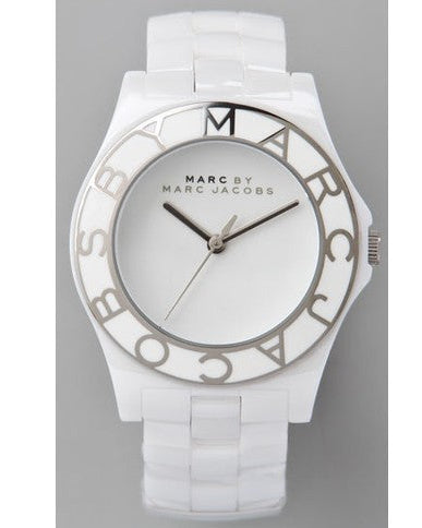 Marc Jacobs Marc White Dial White Ceramic Strap Watch for Women - MBM9500 Buy Now By Marc Jacobs