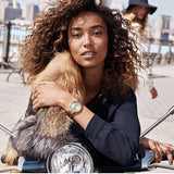 Michael Kors Garner Quartz Gold Dial Gold Steel Strap Watch For Women - MK6408 Buy Now By Michael Kors