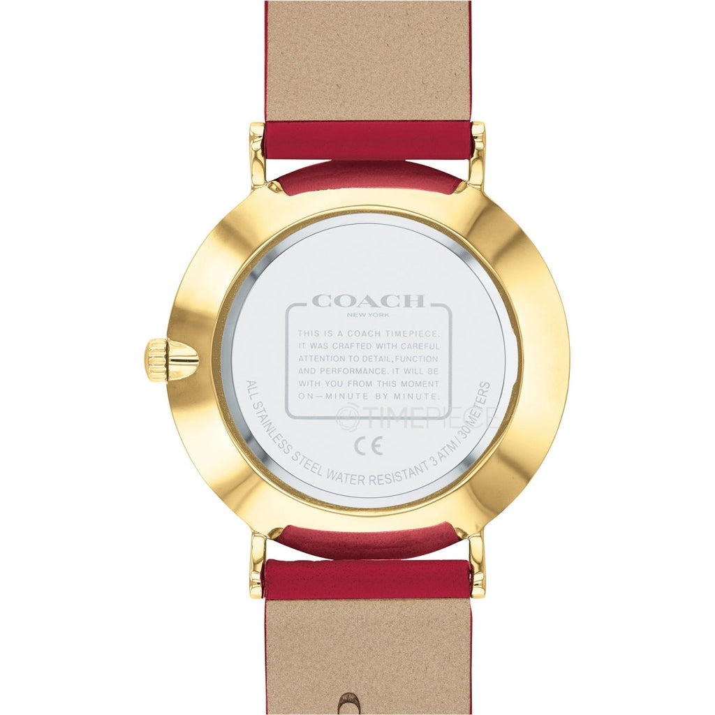 Coach Perry Red Dial Red Leather Strap Watch for Women - 14503486 Buy Now By Coach